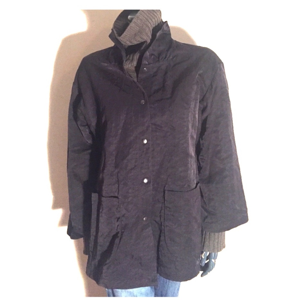 Classic Women's Black Button-Front Jacket